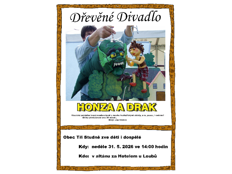 Dřevěné divadlo - Honza a drak